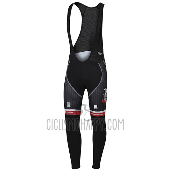 Trek Segafredo Cycling Jersey Bib Tight 2017 Long Sleeve Black and Red